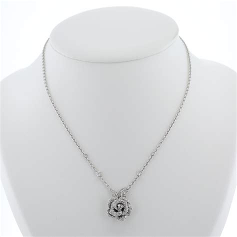 rose dior bagatelle necklace replica|Medium Rose Dior Bagatelle Necklace White Gold and Diamonds.